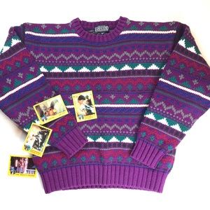 80s vintage chunky sweater